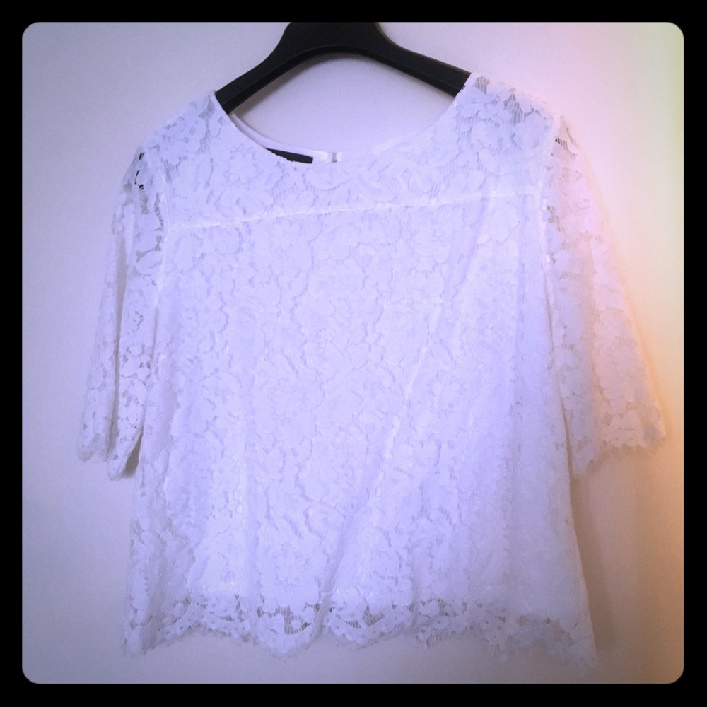 White lace blouse
